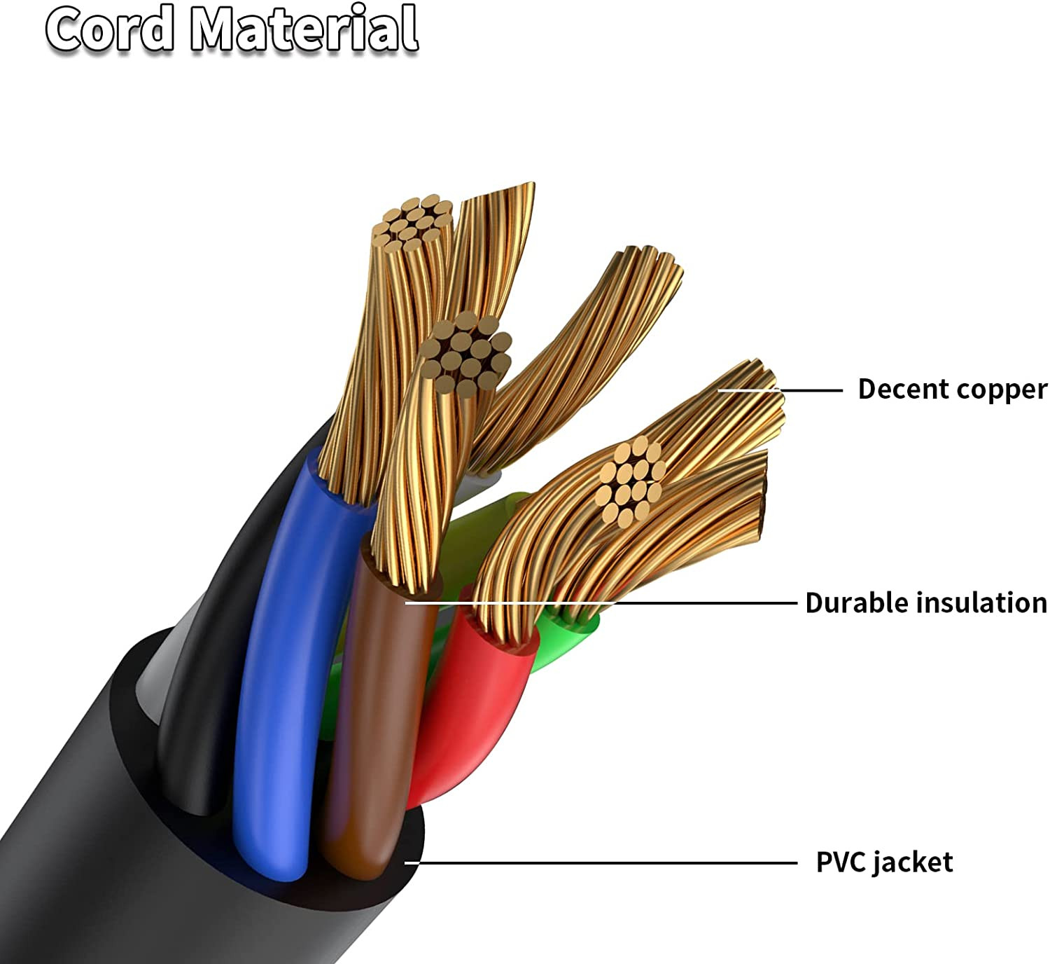 7 Way 8 Feet Trailer Cord Kit Include Plug Holder With Waterproof Junction Box
