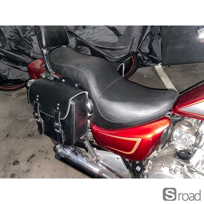 Universal Waterproof Motorcycle Saddlebags PU Leather With Metal Buckles