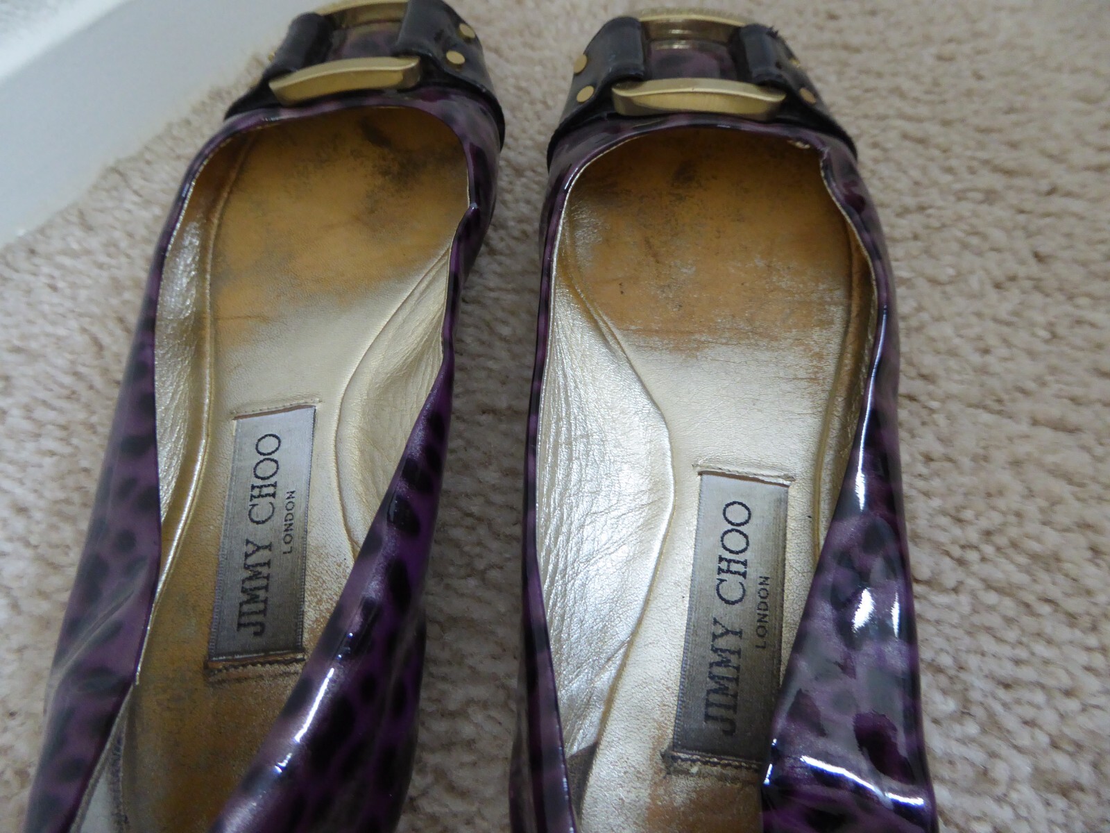 Jimmy Choo London Patent Leather Ballet Flats Size 36