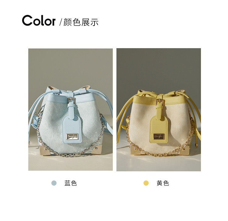 Bucket bag black brown premium shoulder crossbody bucket bag