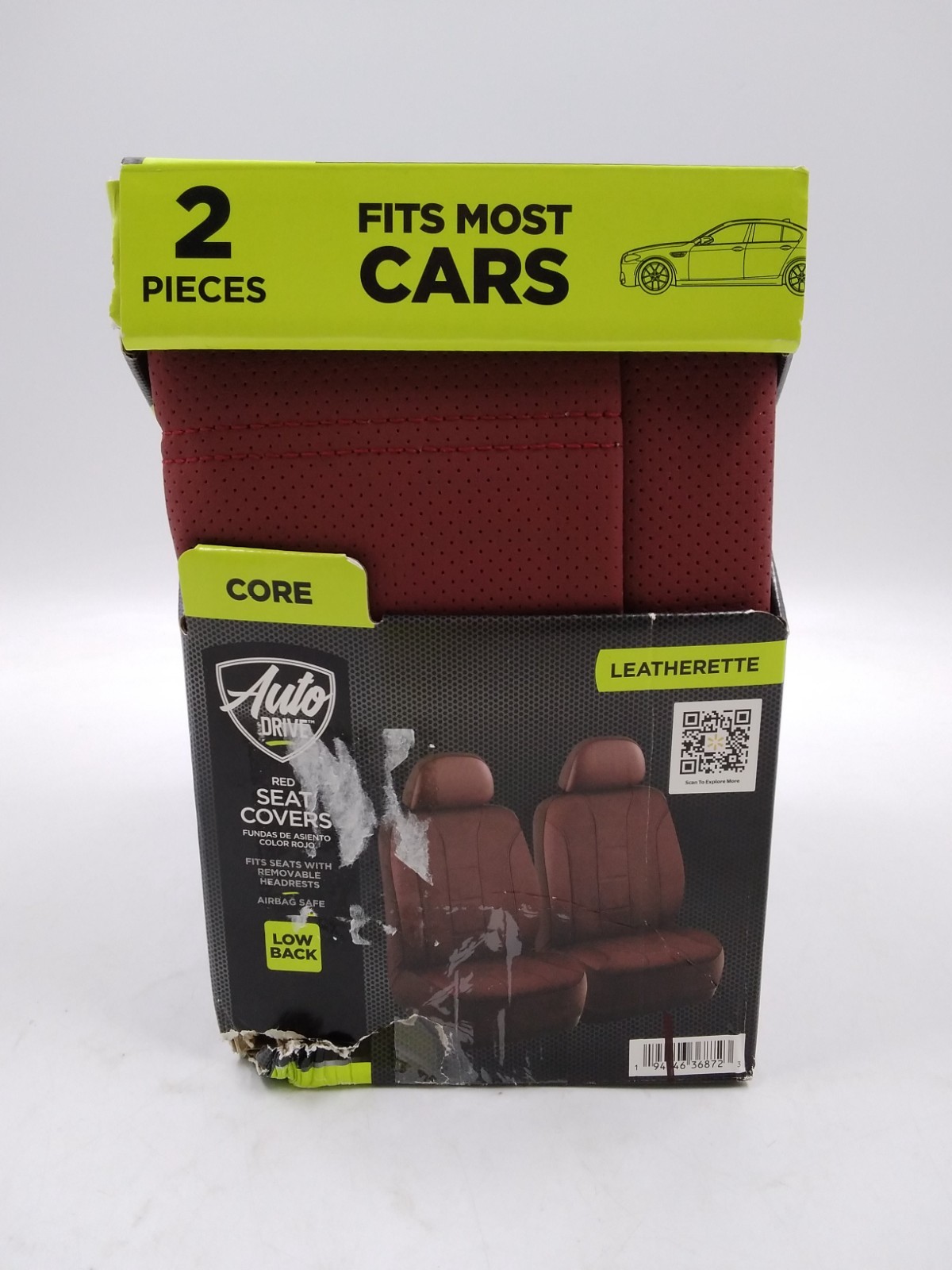Auto Drive 2-Pack Truck Van Car Seat Chair Covers Red Universal New
