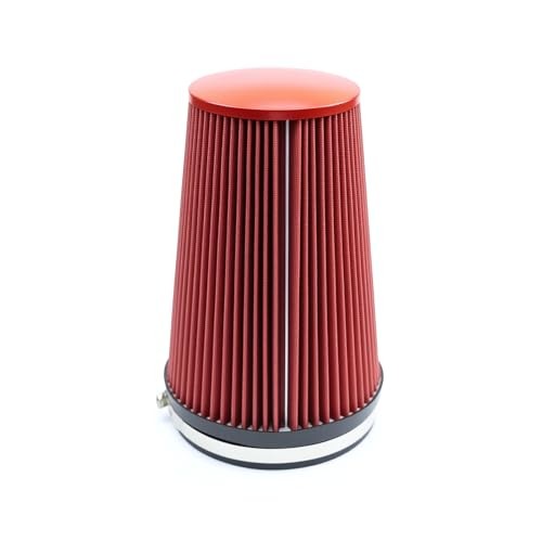 Fiber 6″ Cold Air Intake Filter () 260MM RED