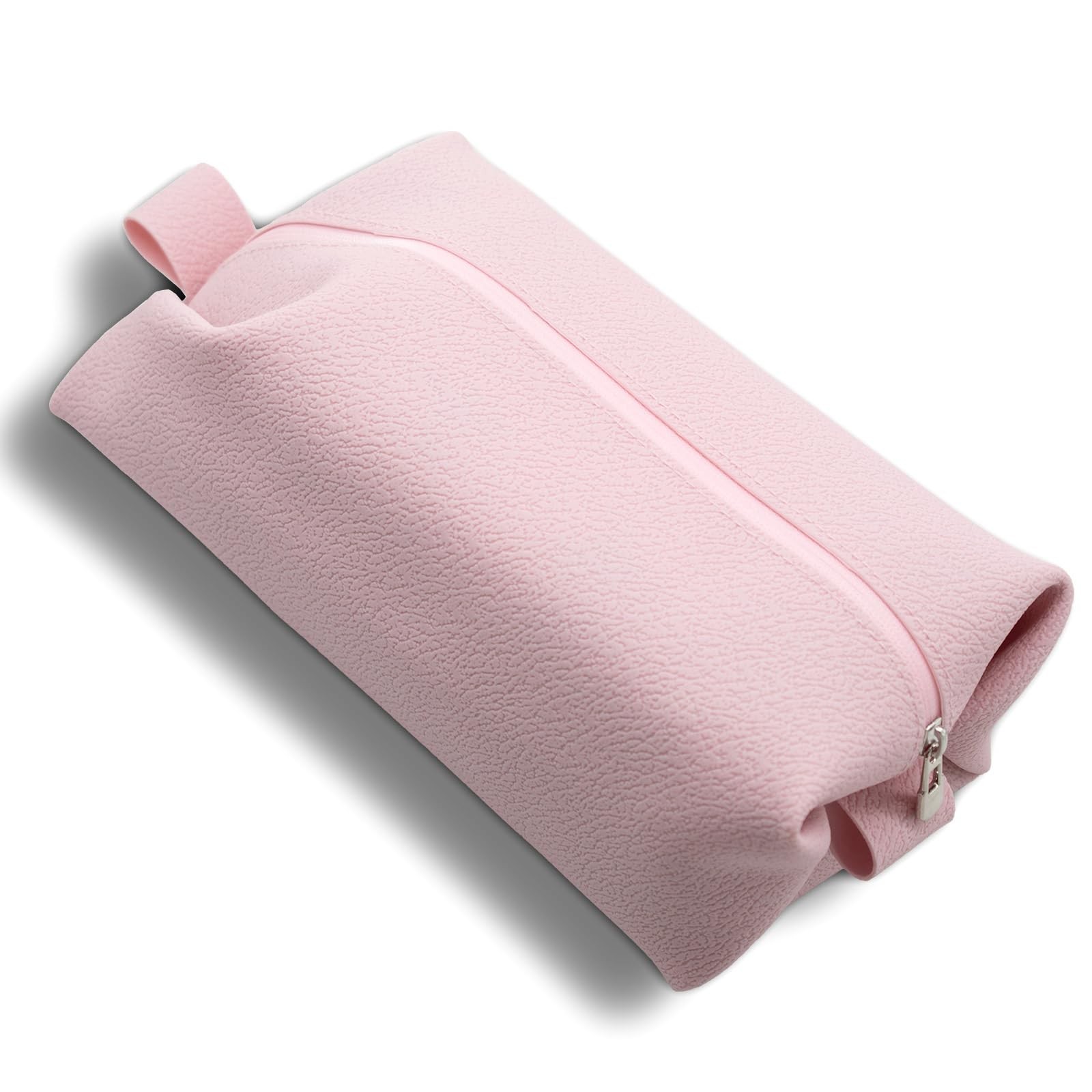 Portable Silicone Makeup Bag,FyndAna Large Waterproof Makeup Brush Bag,Bathro…