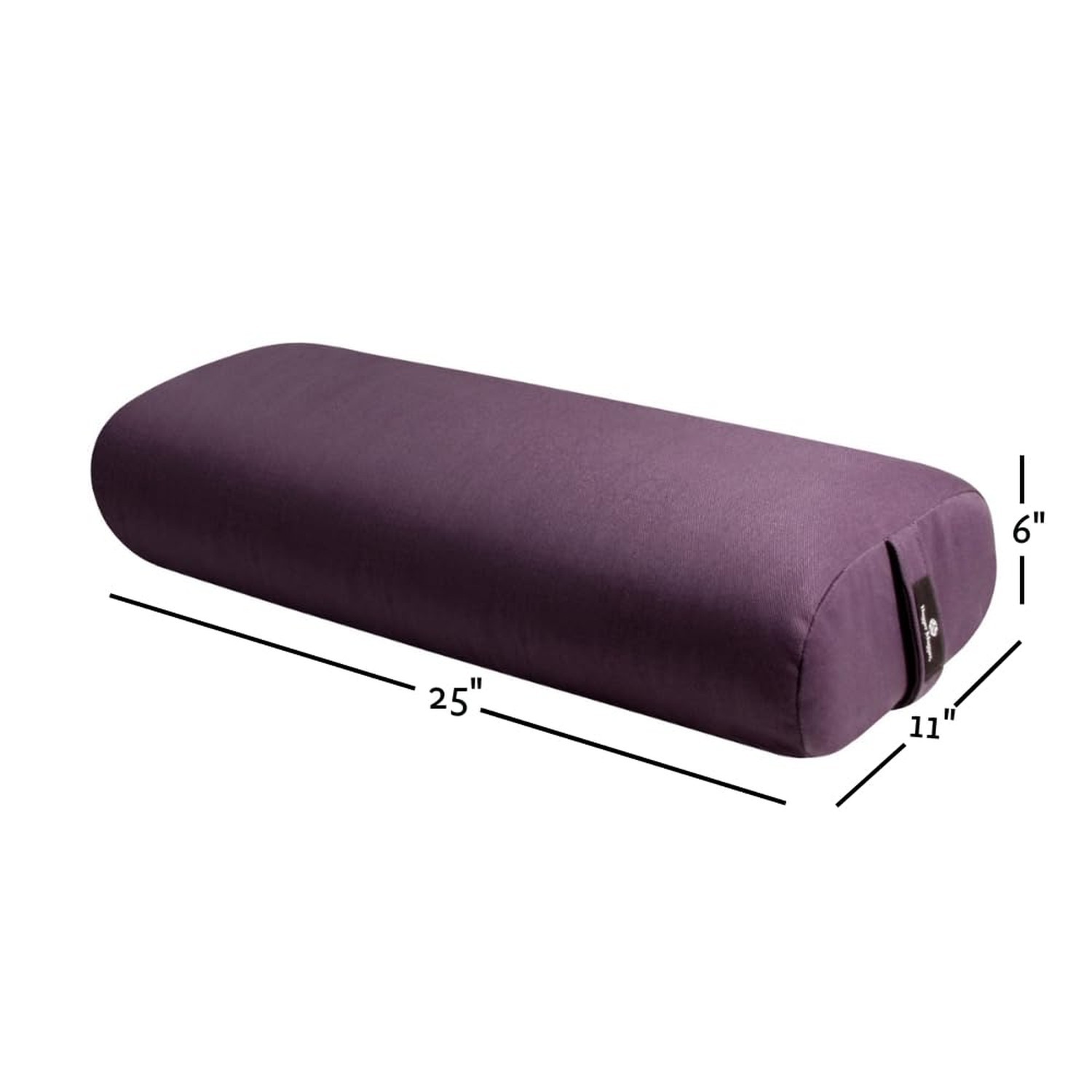 Hugger Mugger Standard Yoga Bolster – Firm, Supportive, Handmade, Durable Plum