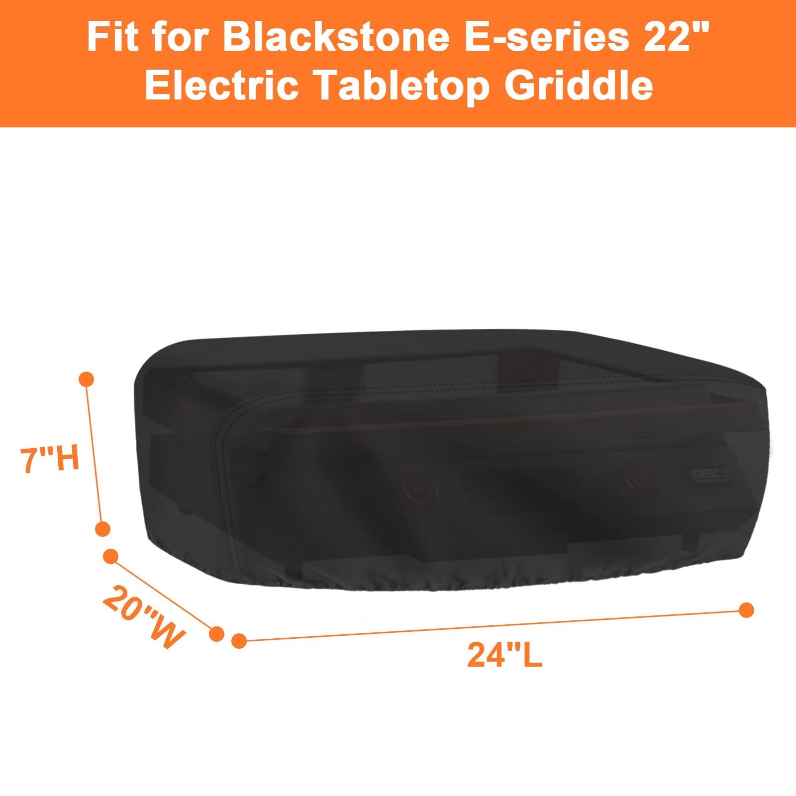 Grill Cover for Blackstone E-Series 22″ Electric Tabletop Griddle, Waterproof…