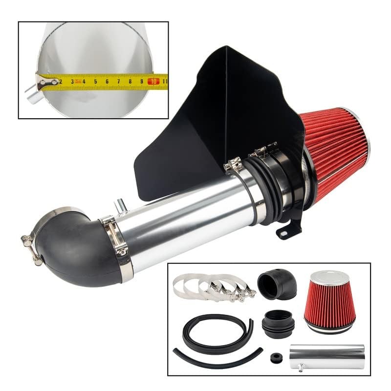 Air Intake Kit, Cold Air Intake w/Filter Replacement for 2005-2008 Magnum,