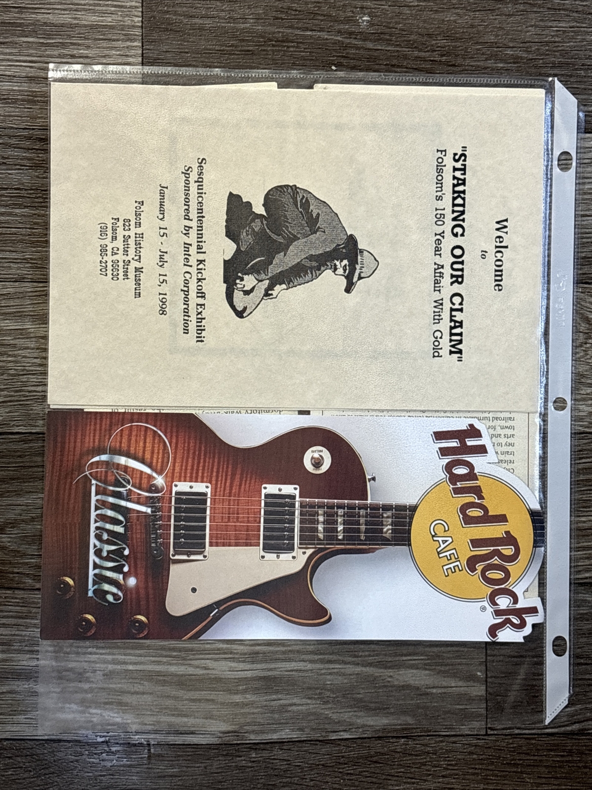Vintage Folsom California Brochures/Pamphlets/Ephemera