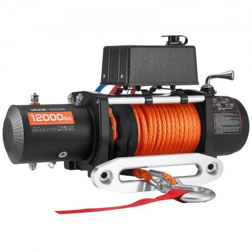 Electric Winch, 12000 lbs Load Capacity, 12V DC Truck Winch with ?&brvbar;0.36 i