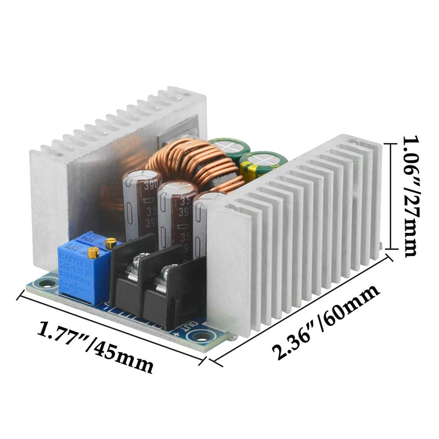 20A 300W High-Power Buck Converter Module DC 6-40V to DC 1.2-36V Adjustable C…