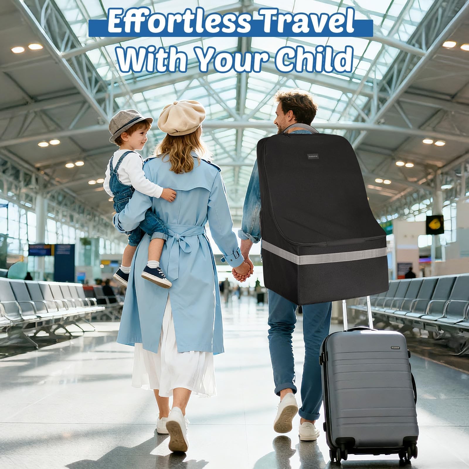 Padded Car Seat Travel Bag For Airplane: Backpack Car Seat Cover for Air Trav…