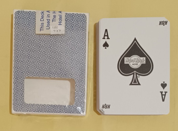 2 decks New Orleans Bourbon St. Paulson linen Playing cards Hard Rock Casino LA