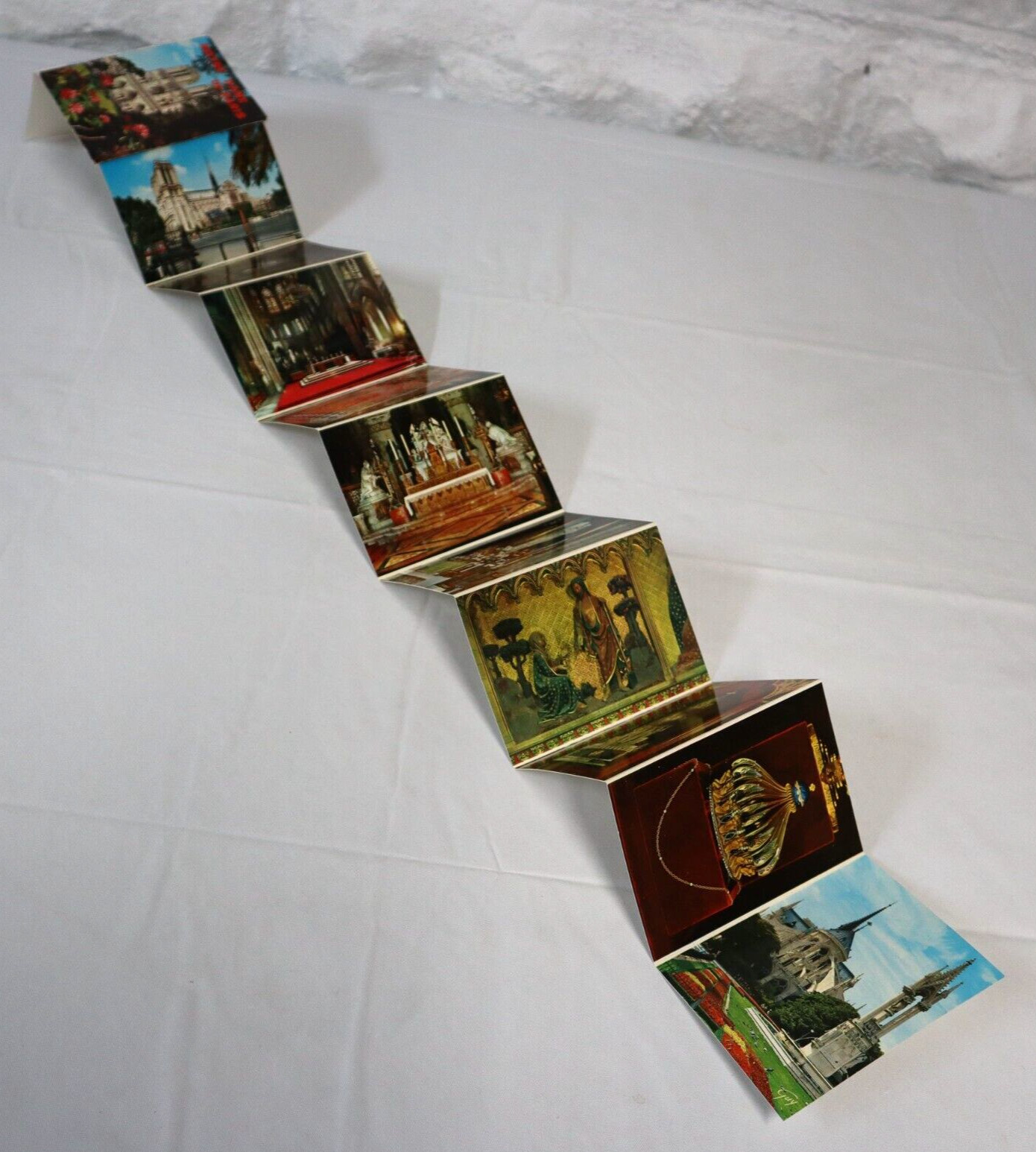 Photochrome Editions Guy Paris France Notre Dame Folder Mini Souvenir Vtg 1960s