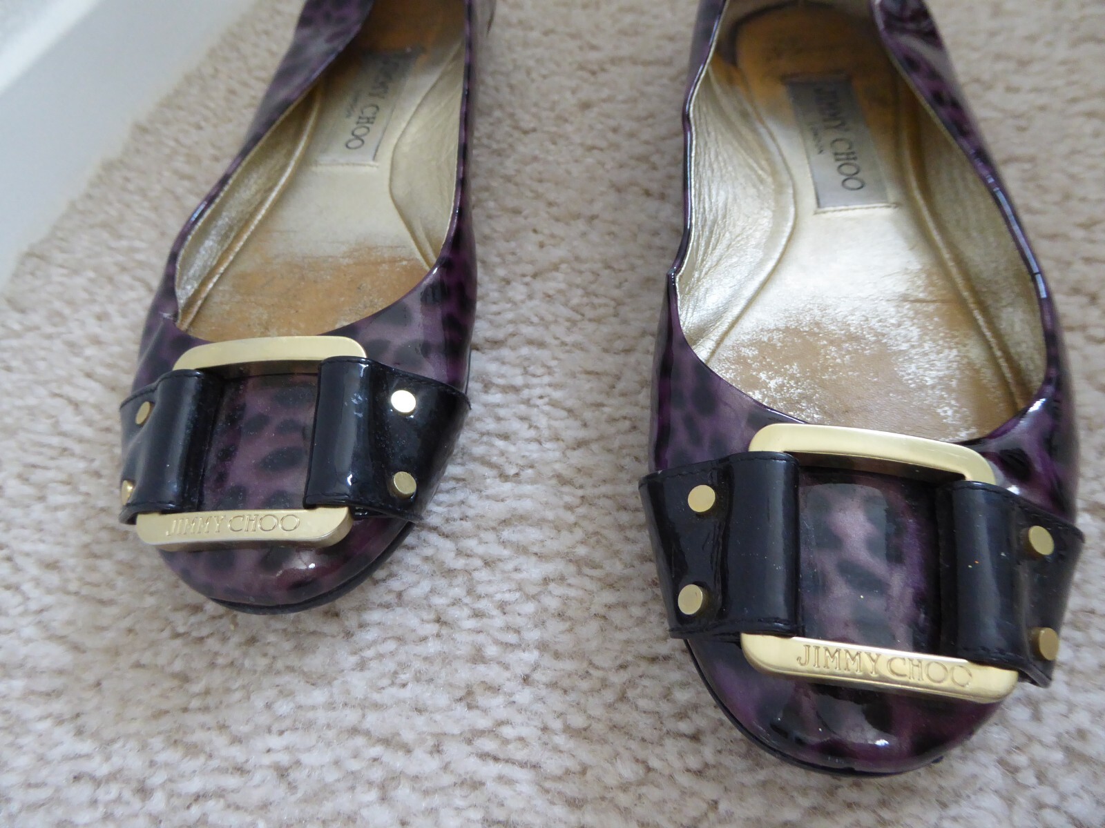 Jimmy Choo London Patent Leather Ballet Flats Size 36
