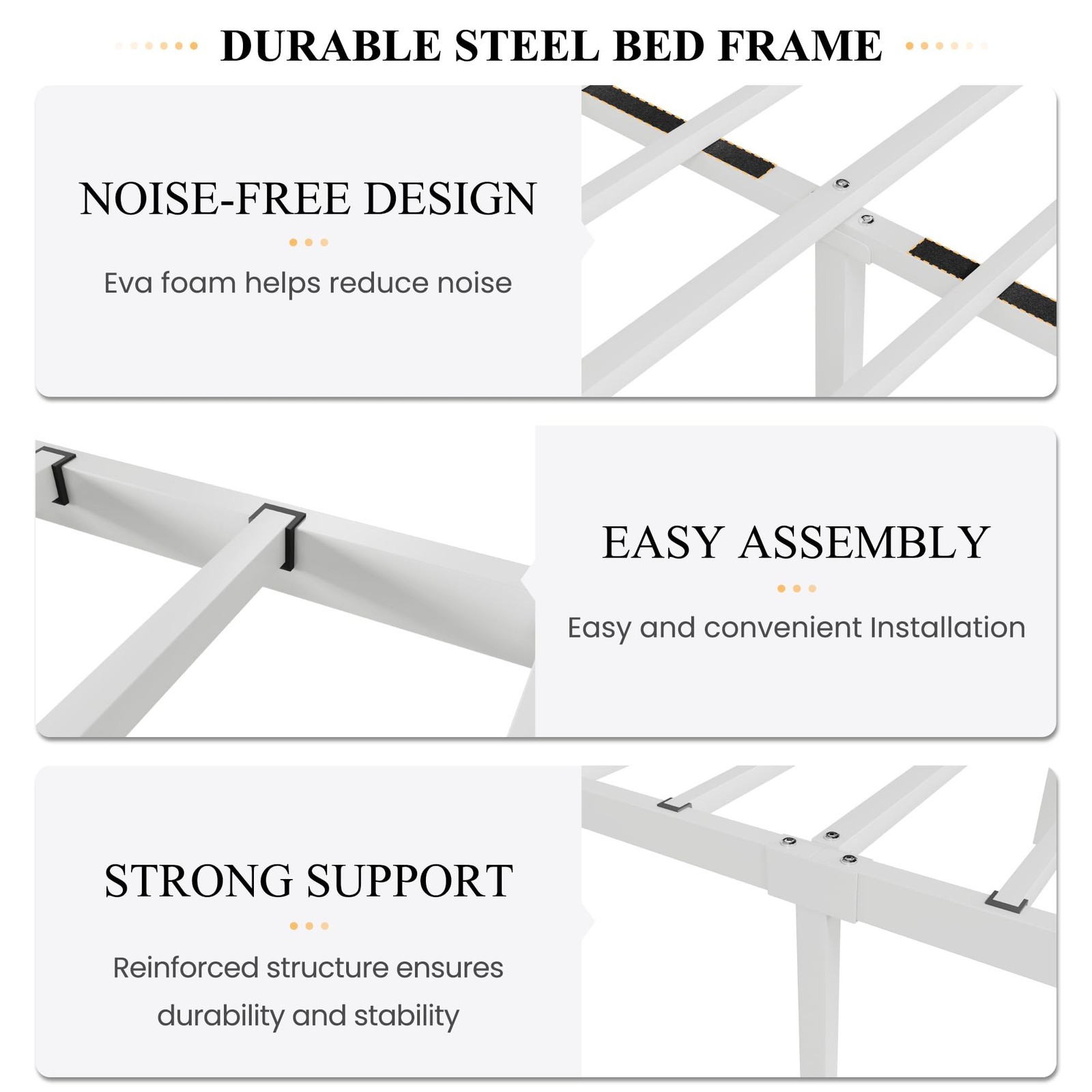 SHA CERLIN Twin Size Bed Frame for Kids,Metal Bed Frame with Butterfly Patter…