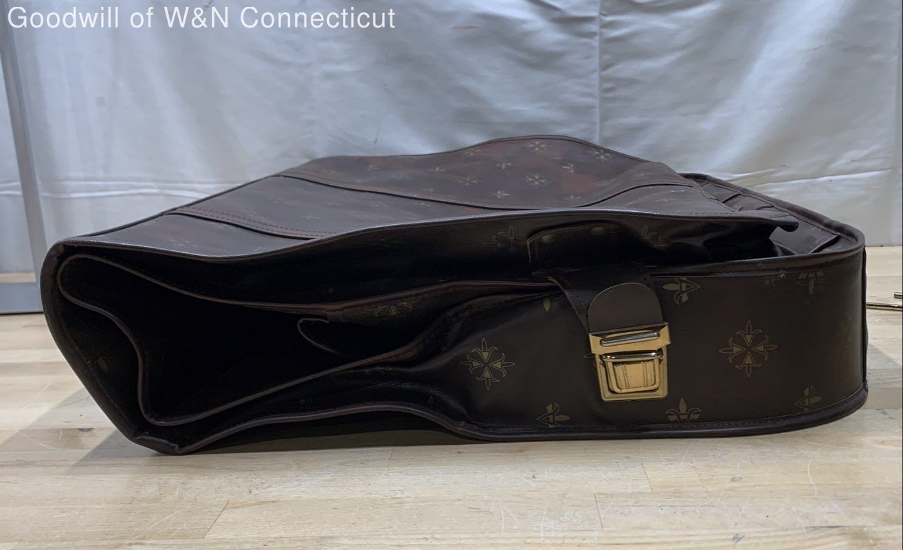American Tourister Brown Leather Luggage Bag