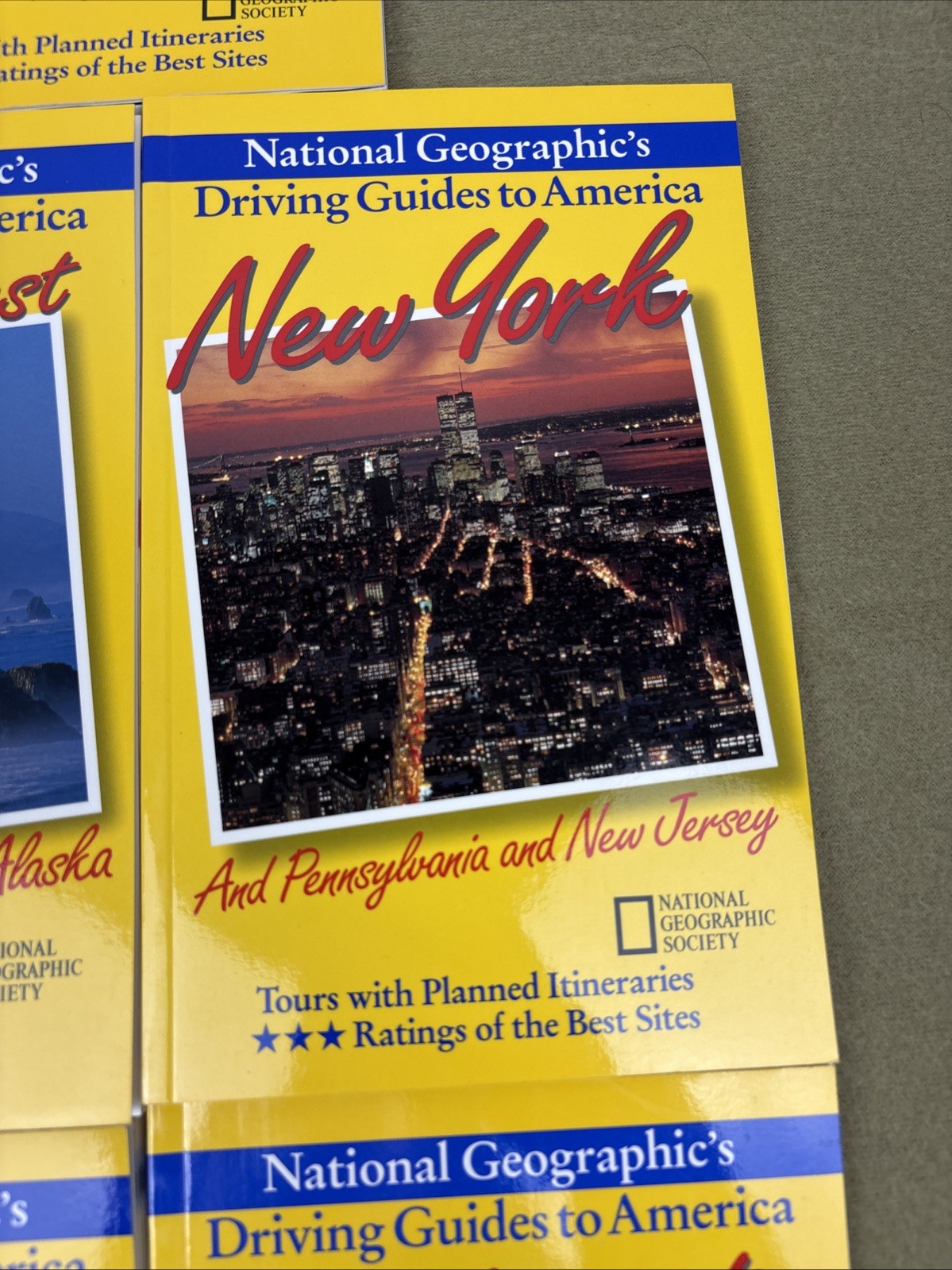 National Geographic Driving Guides to America 1997 Travel Book Lot of 8