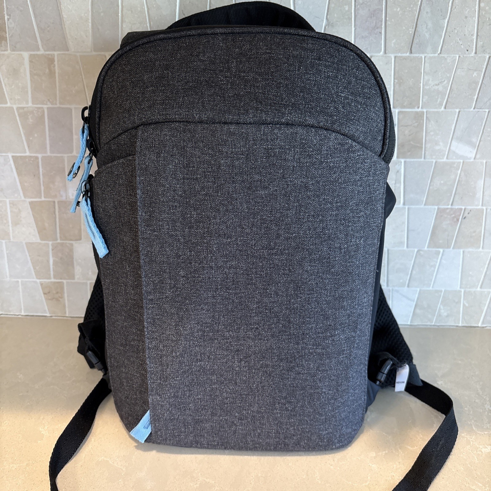 Medical Device Backpack Hard shell case Gray- Pockets, HD Padded Straps