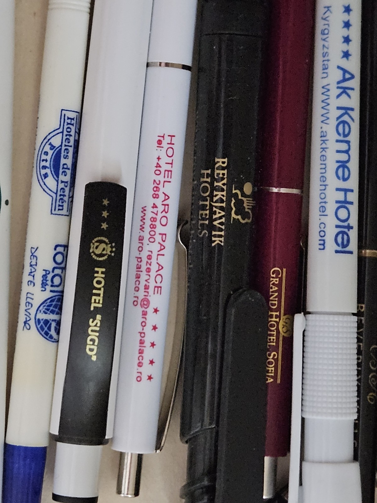 Lot Dozens Hotel Pens/ Pencils. Memories From Around The World. Exotic Locations