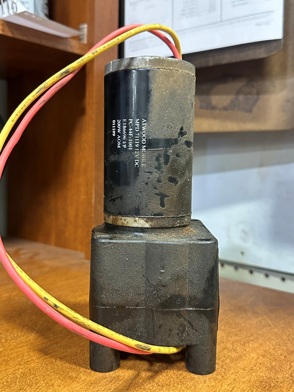 Used Atwood Electric Motor For Trailer Landing Gear, 12VDC – 75721