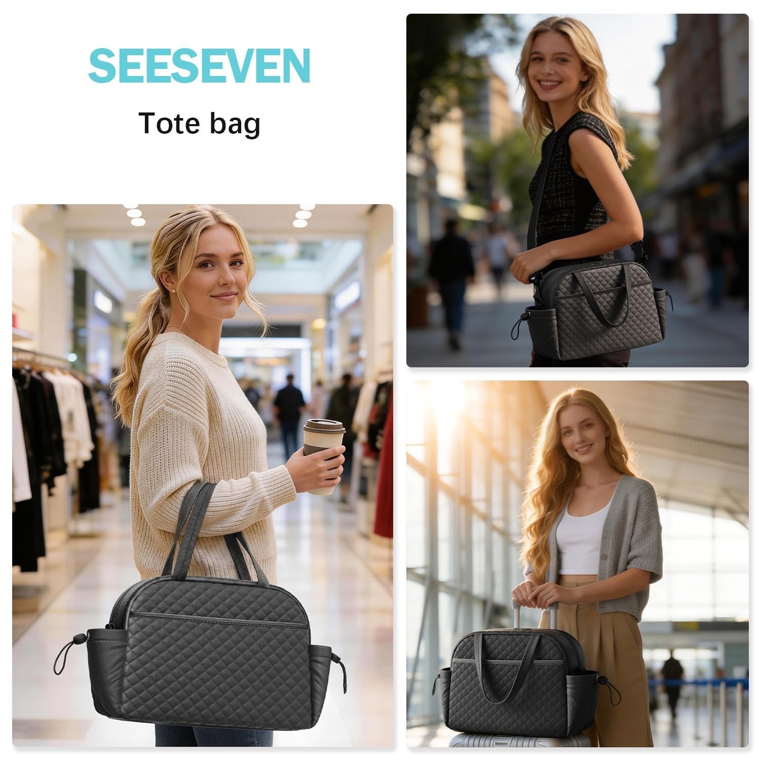 Travel Duffel Tote Bag For Women, Simple Everyday Carry For Work And Weekend …