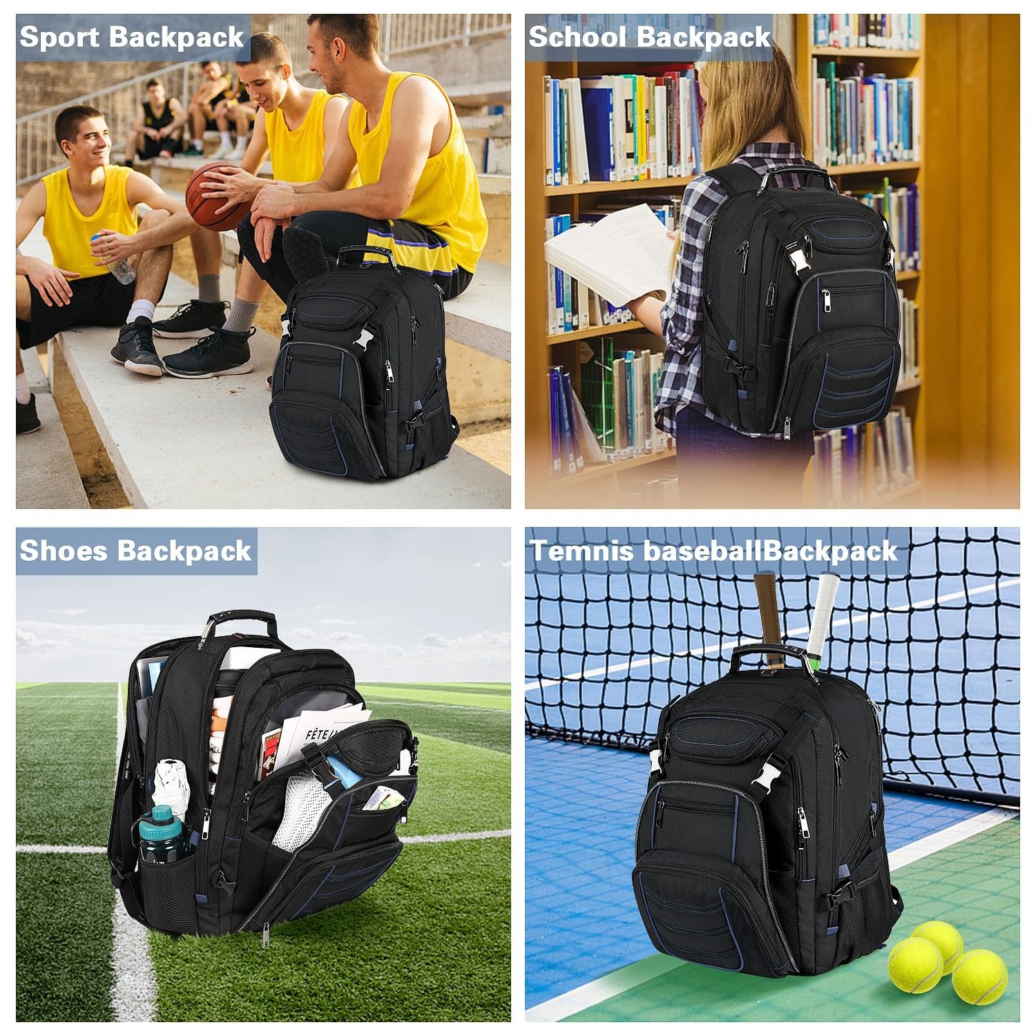 18.4 Inch Laptop Backpack,Extra Large Travel Backpack for Men Women,60L Big C…