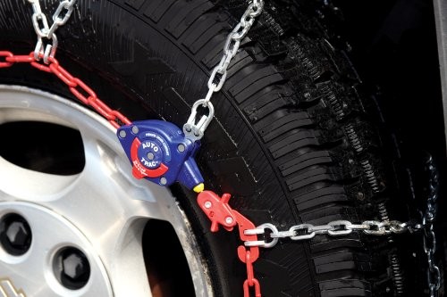 Auto Trac 155505 Metallic Snow Chains for Cars SUVs Trucks Easy Installation