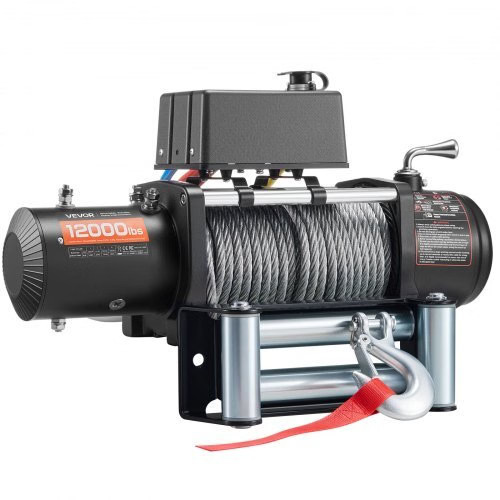 Electric Winch, 12000 lbs Load Capacity, 12V DC Truck Winch with ?&brvbar;7/20 i