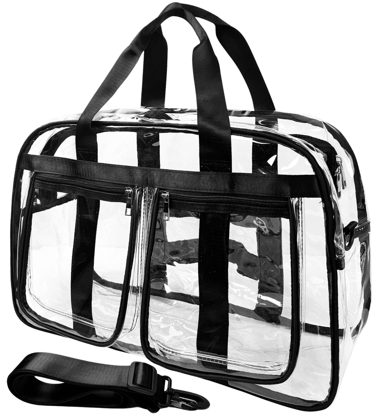 Large Clear Tote Bag 20” for Duffle, Clear Carry On Beach Bag for Travel W