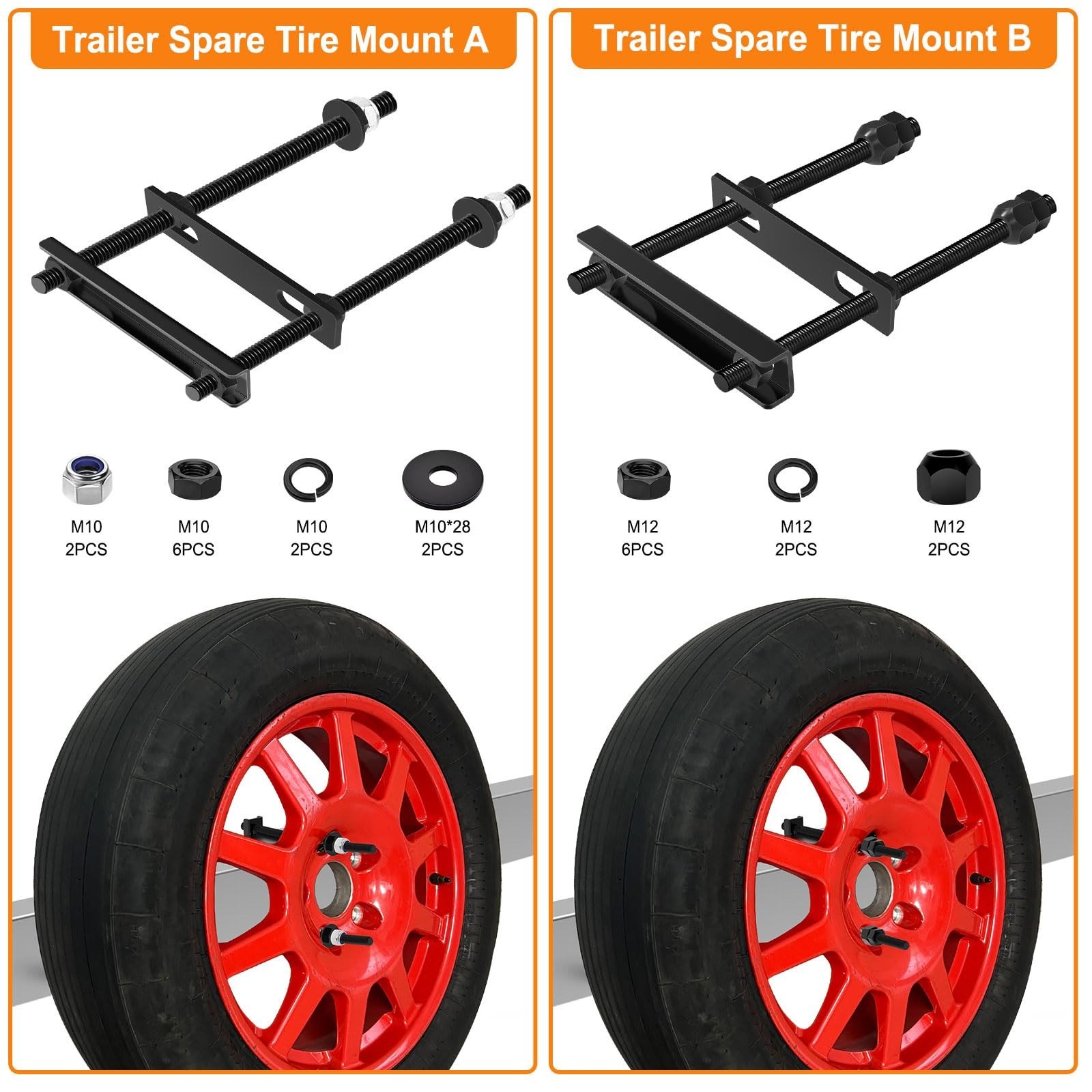 Trailer Spare Tire Mount, Spare Tire Mount for Utility Trailer, The Trailer A…