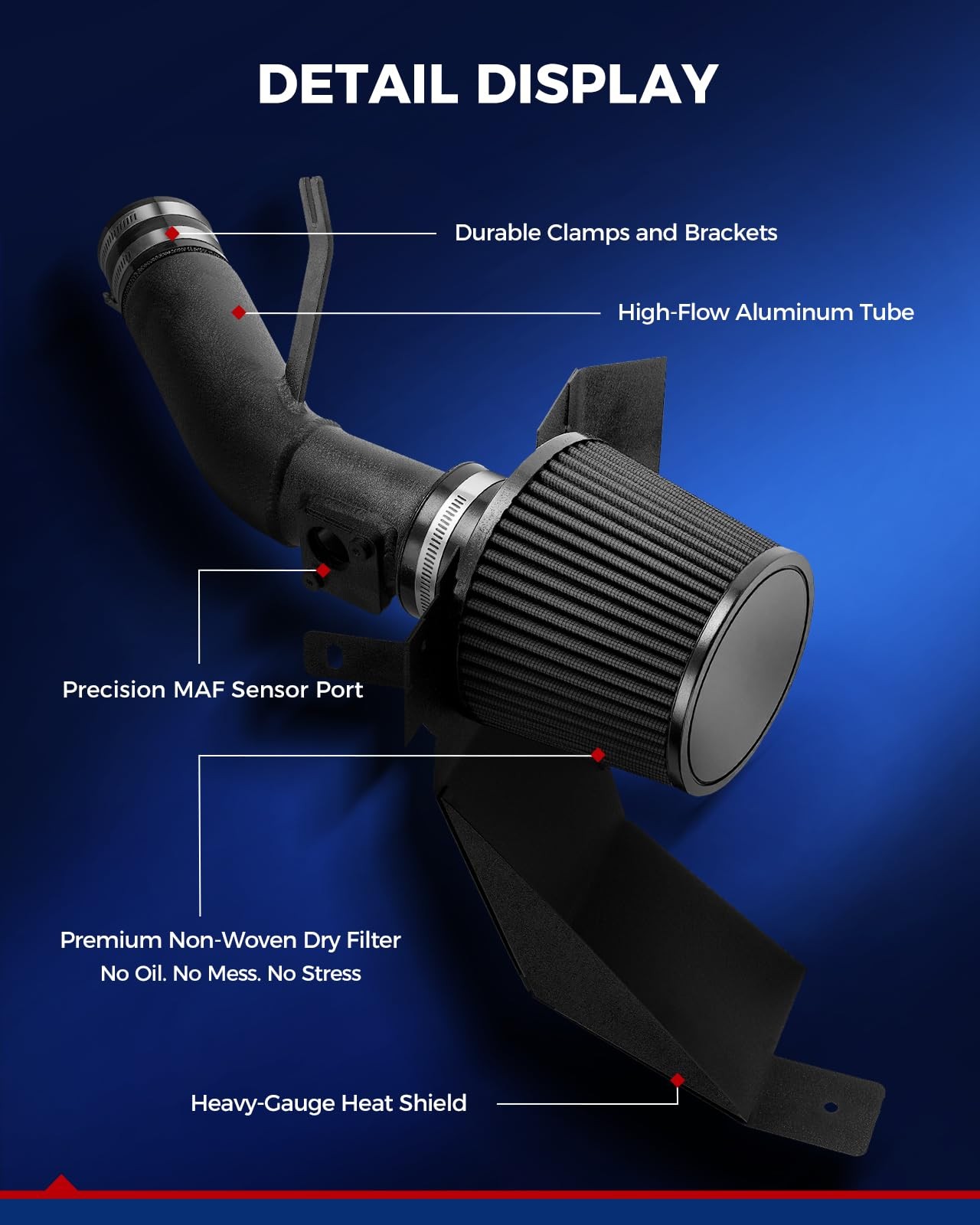 KAX Cold Air Intake Kit Black Civic 1.5T