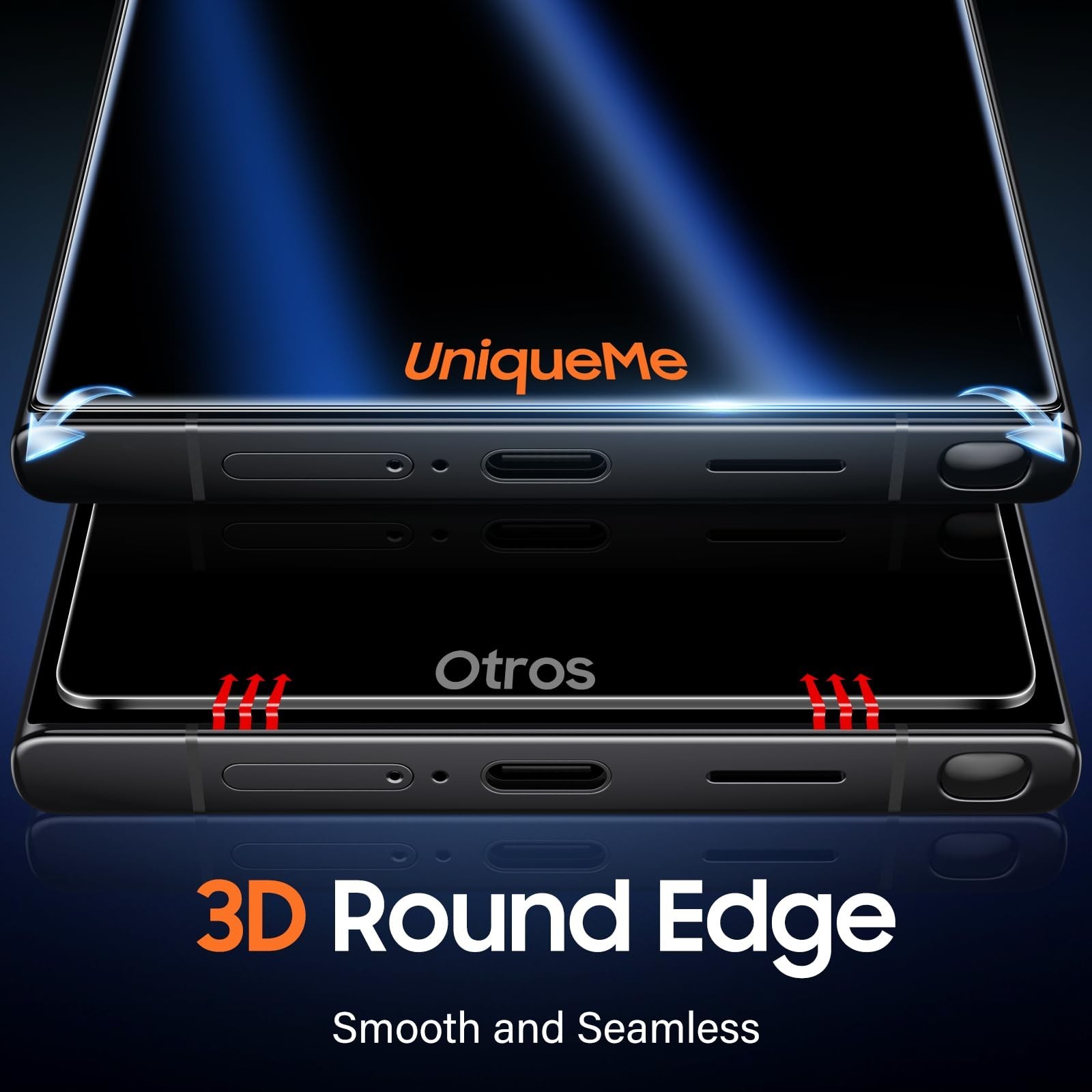 UniqueMe 2 Pack for Samsung Galaxy S24 Ultra Privacy Screen Protector | Finge…