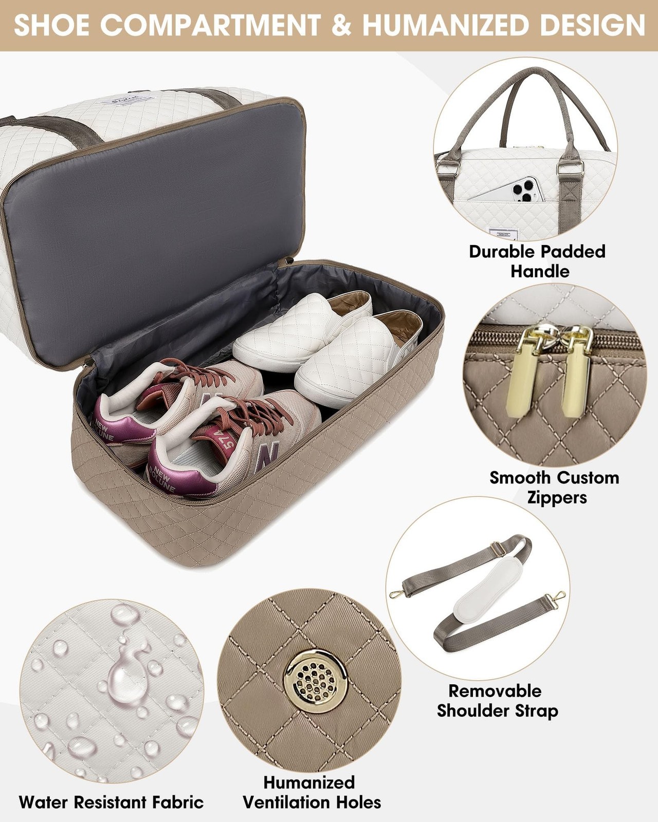 Travel Duffle Bag Weekender for Women: Travel Duffel Carry-On Overnight Bags …
