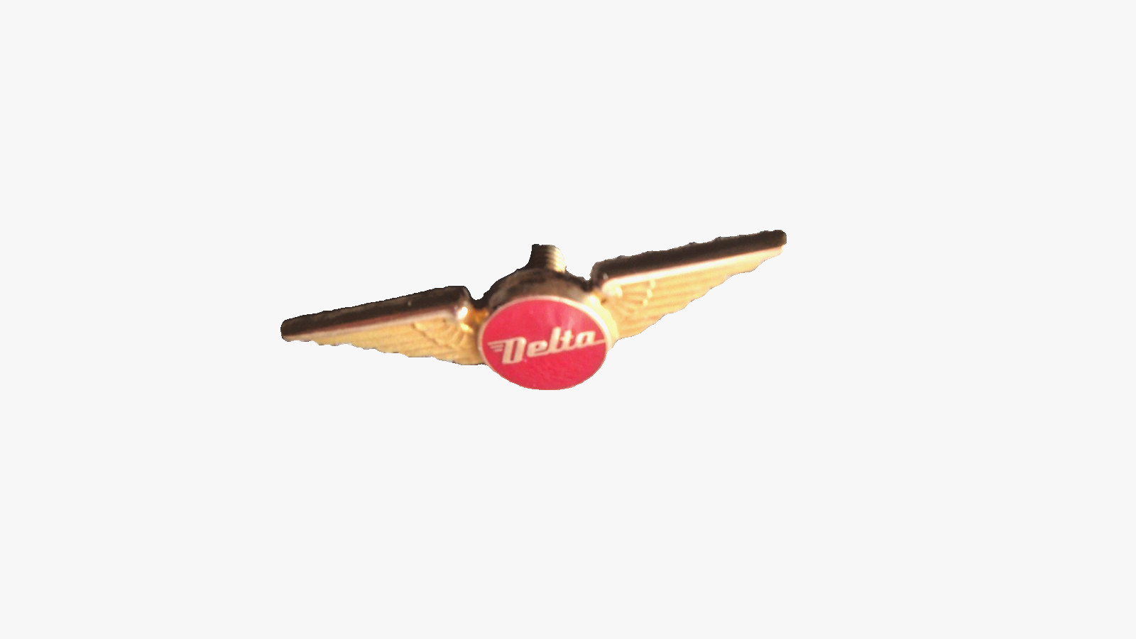 DELTA AIRLINES WING SERVICE PIN 10K GOLD RARE ORIGINAL BALFOUR