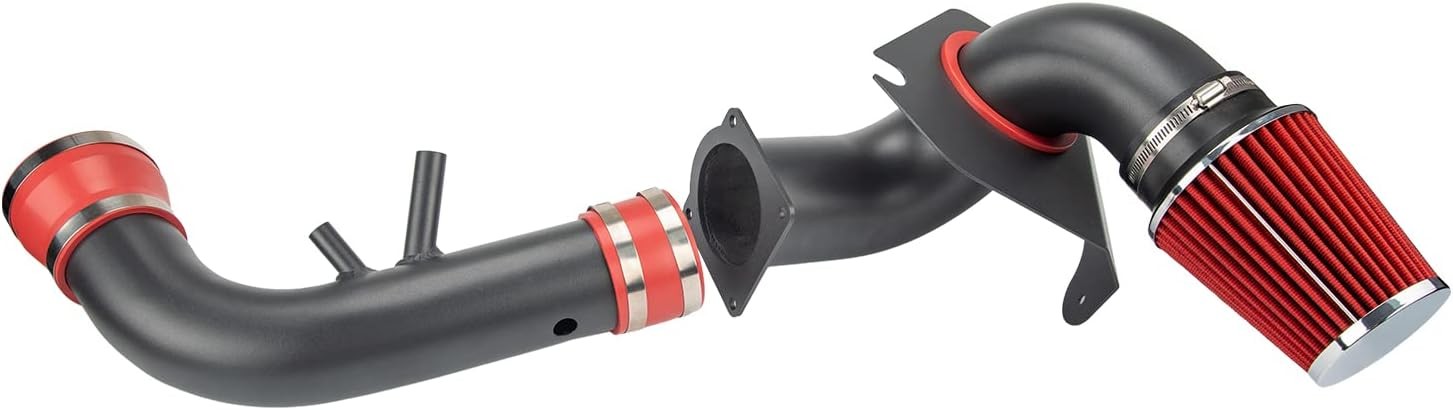 Cold Air Intake Kit with Filter Heat Shield for 1996-2004 GT 4.6L V8 (Red)