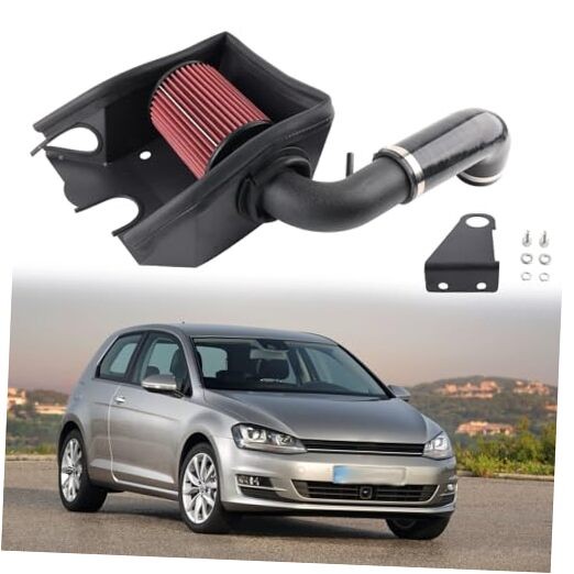 Cold Air Intake Kit with Heat Shield Compatible with VW Golf 7 Jetta Passat