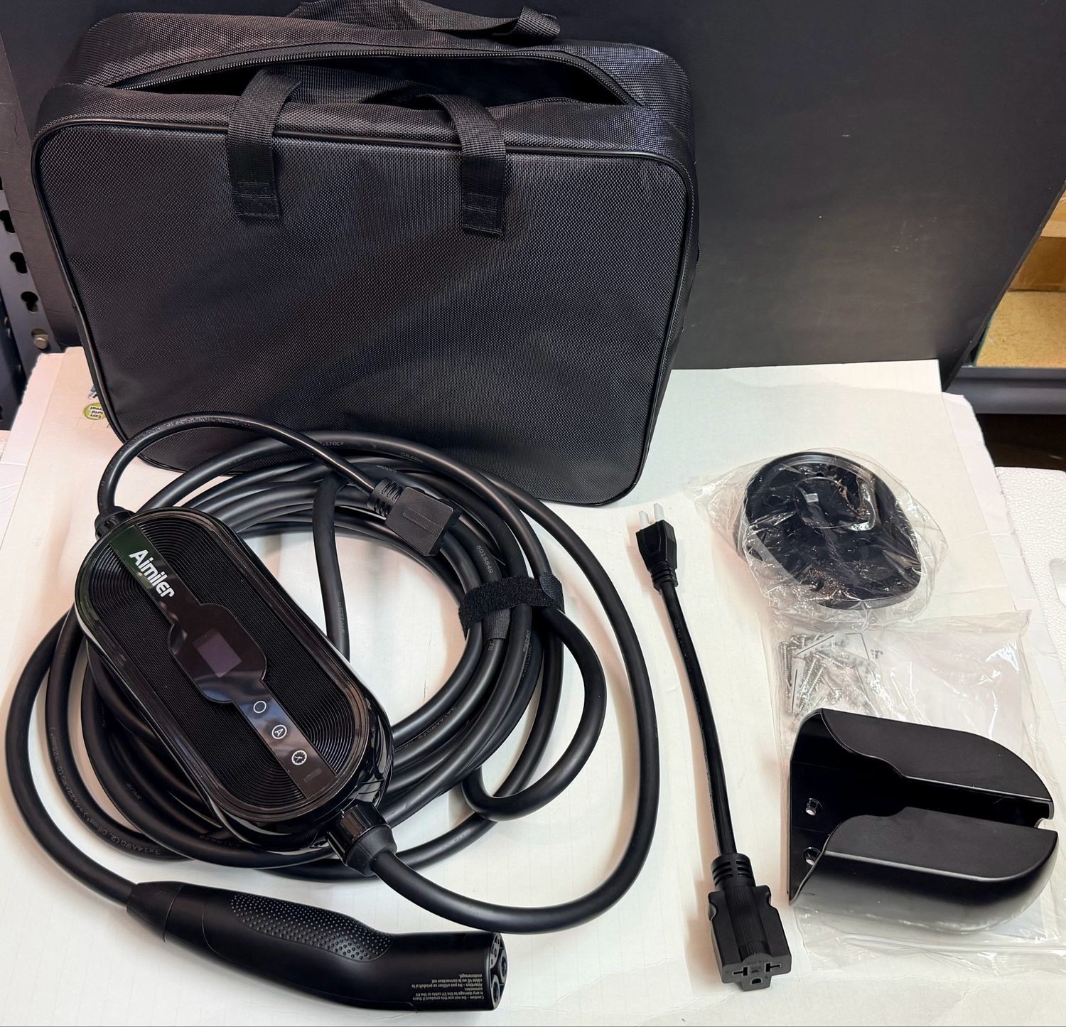 Tesla EV Charger Level 1-2 Portable 16A with 25FT Cable NACS Plug Electric Car