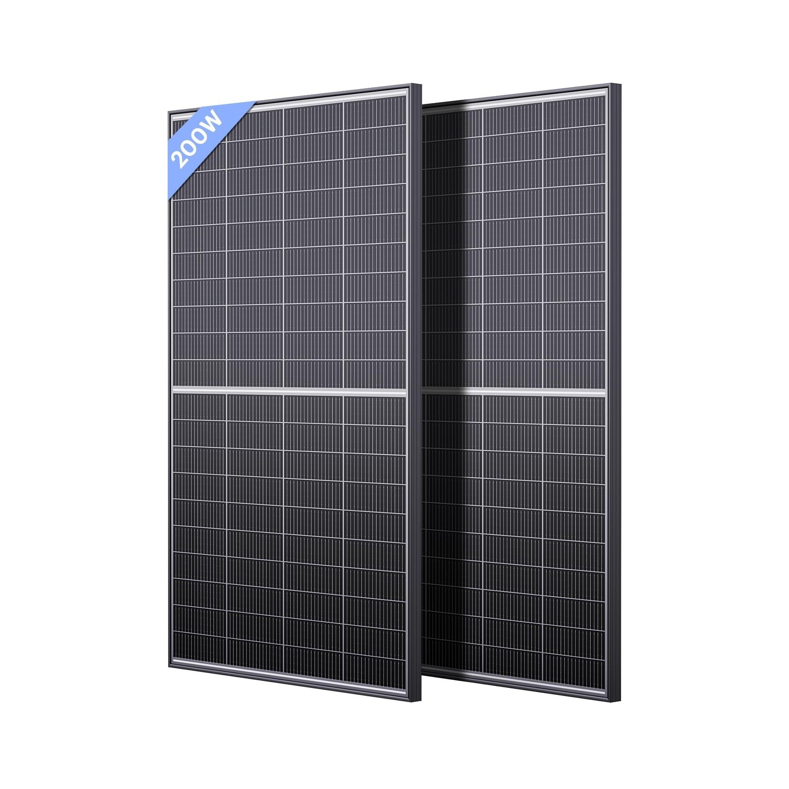 N-Type 16BB 400W Bifacial Solar Panel, 2Pcs 200 Watt Solar Panel 12V, 25% Hig…