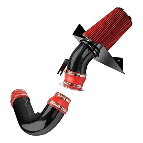 4 inch Cold Air Intake System Kit + Heat Shield Compatible 1997-2003 F150 Red