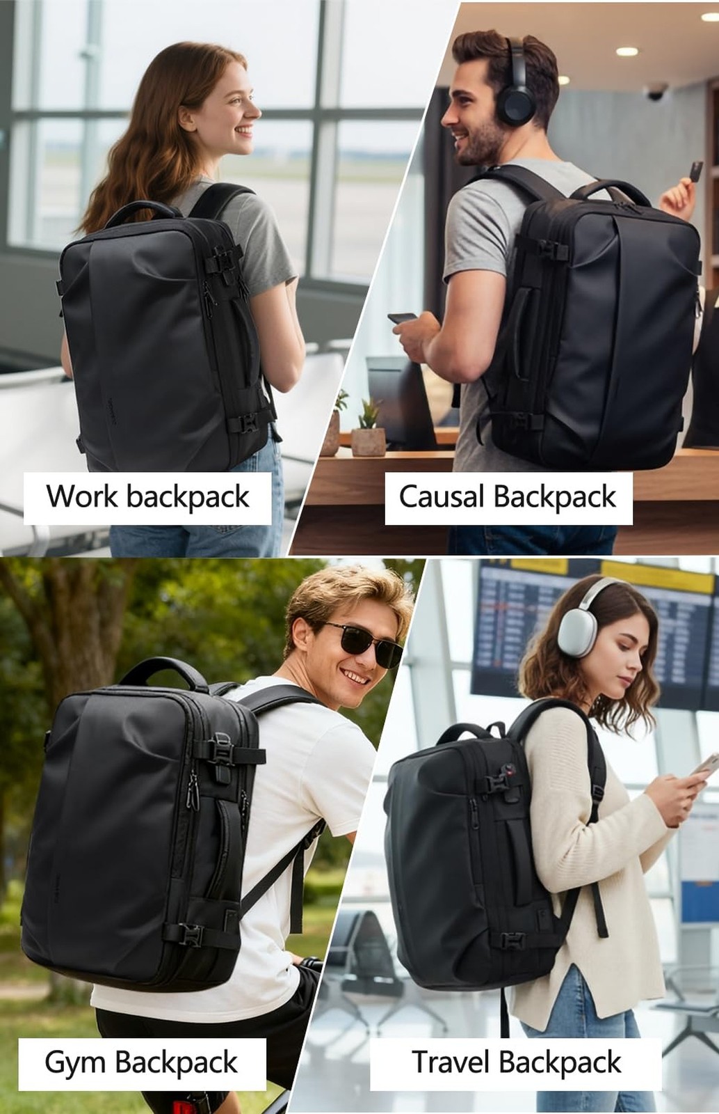 Cusangel vacuum backpack travel with pump compression,18in vac travel 45L exp…