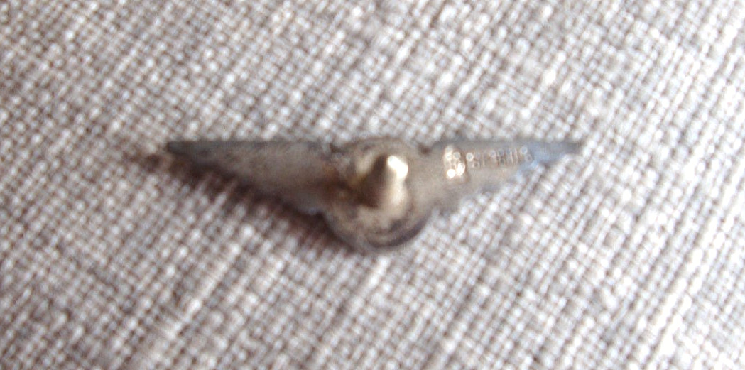 DELTA AIRLINES WING SERVICE PIN STERLING RARE ORIGINAL BALFOUR