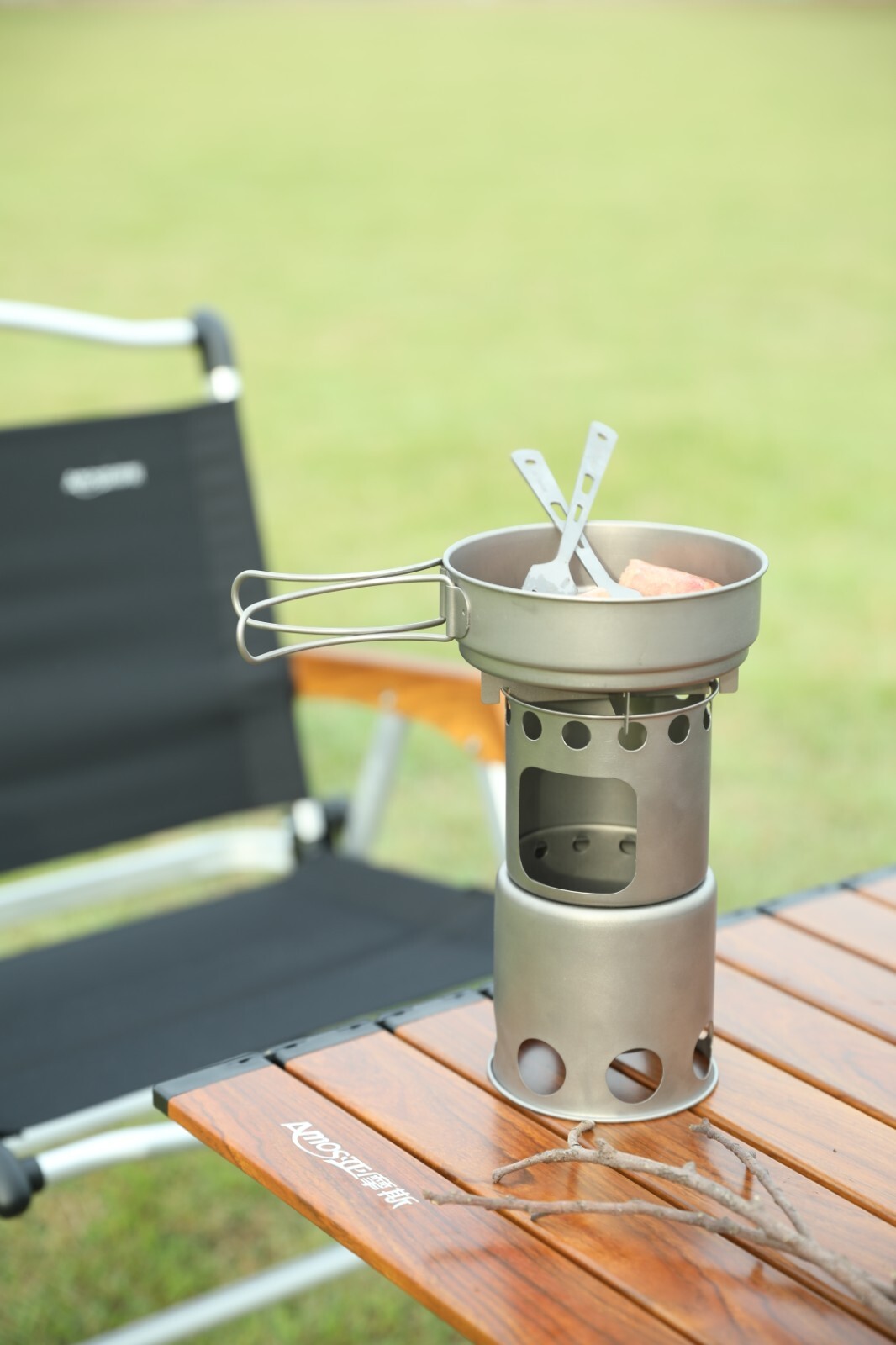Titanium Wood Stove-Extra Strong Ultra-Lightweight Hiking Outdoor Backpack Camp