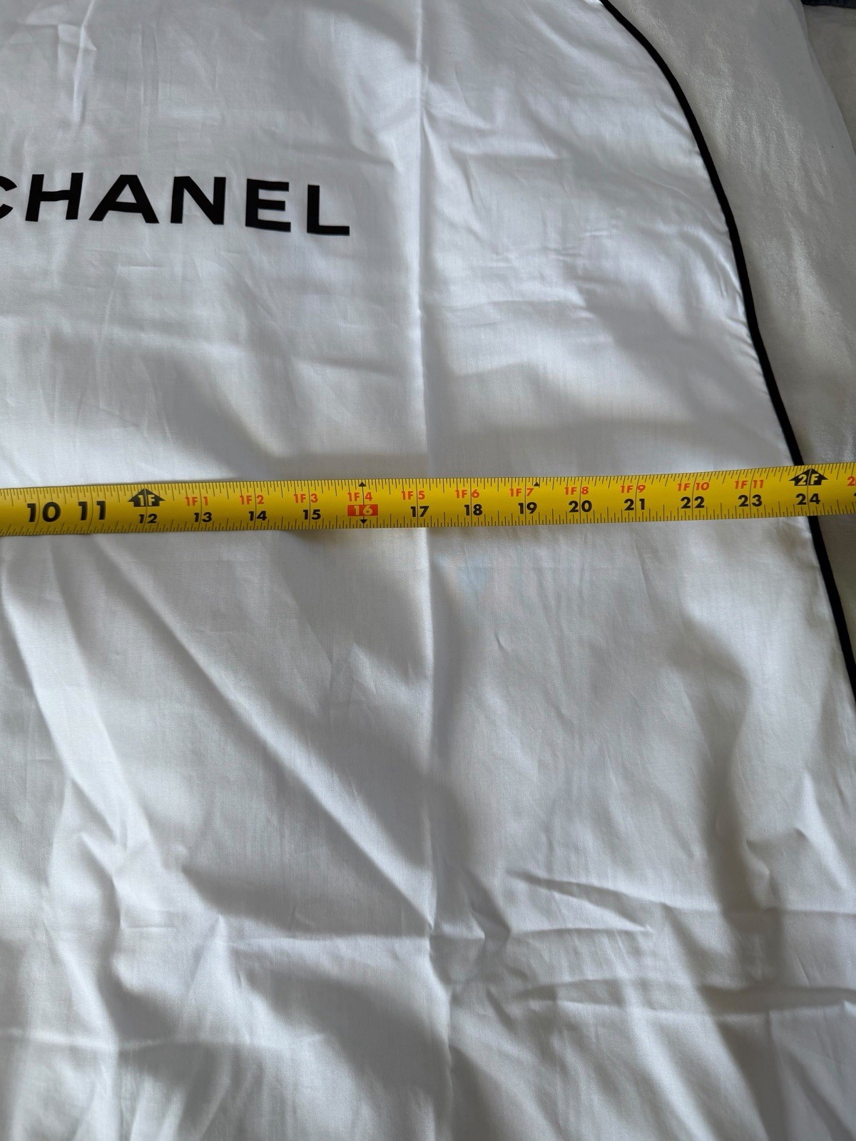 Chanel White Fabric Garment Bag 23-24” X 34-36” New From Store