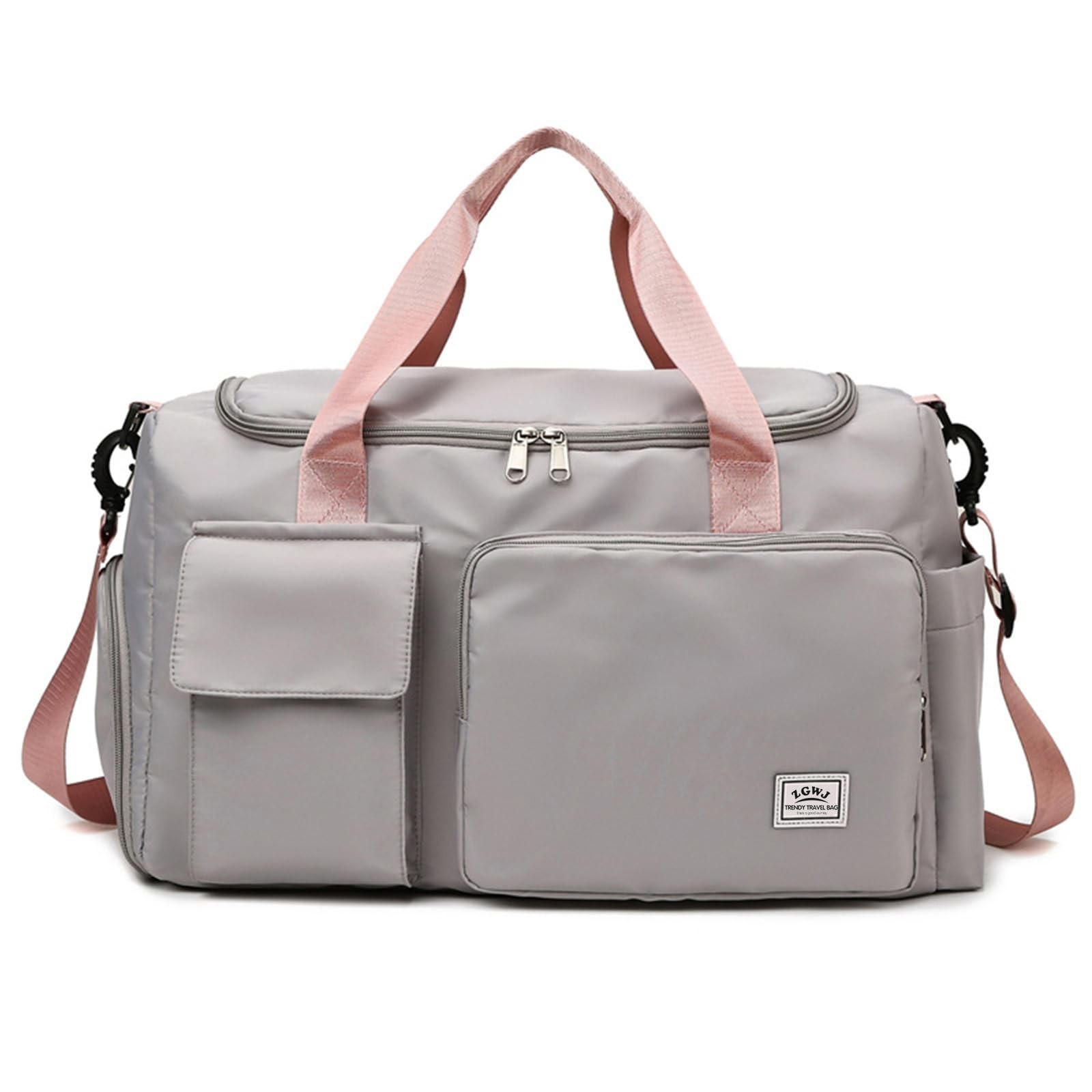 Travel Duffel Tote Bag with Dry Wet Separation Pocket, Weekender Bag for Wome…