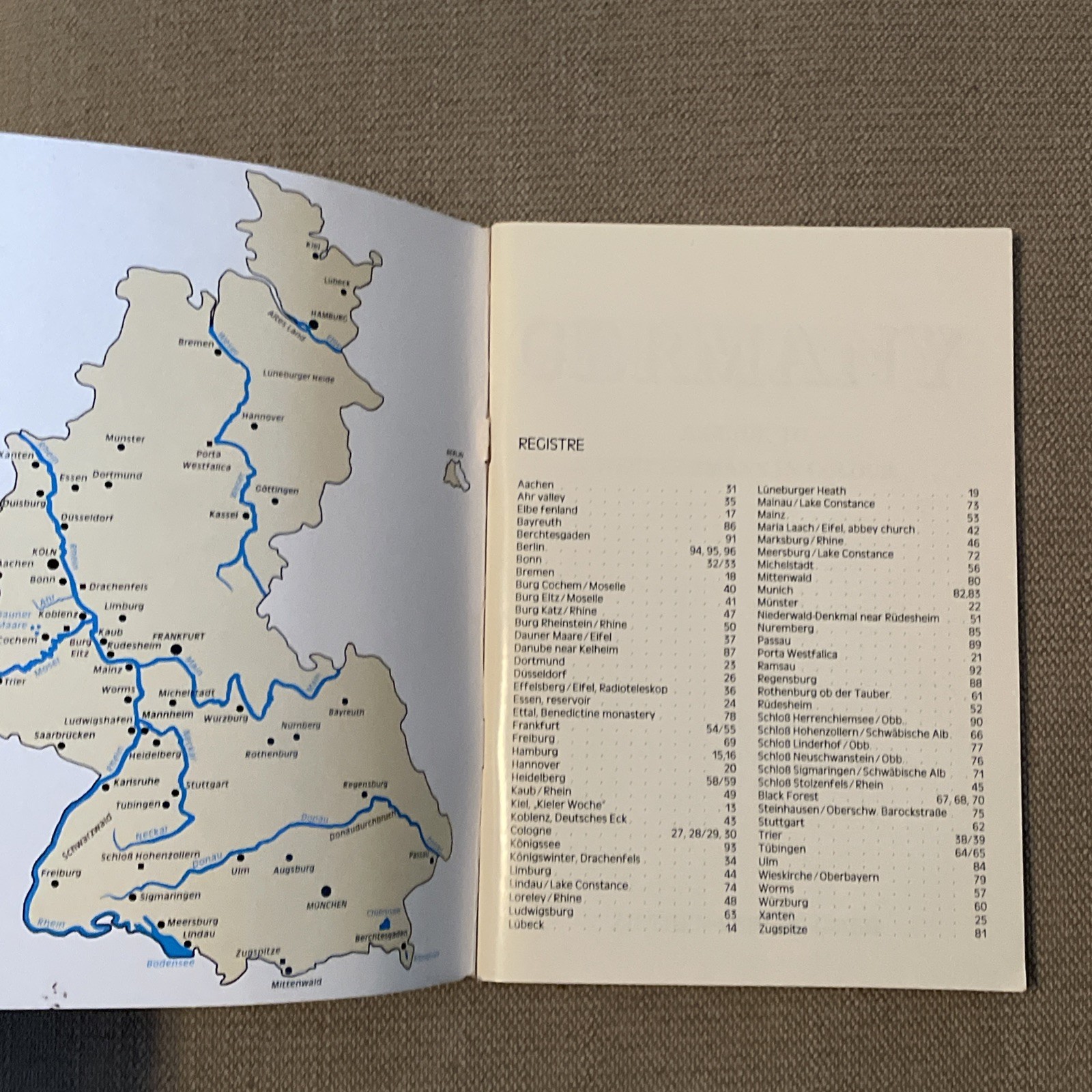 Germany A Guide To West Germany In Colour By Peter Von Zahn (1988 Softcover)
