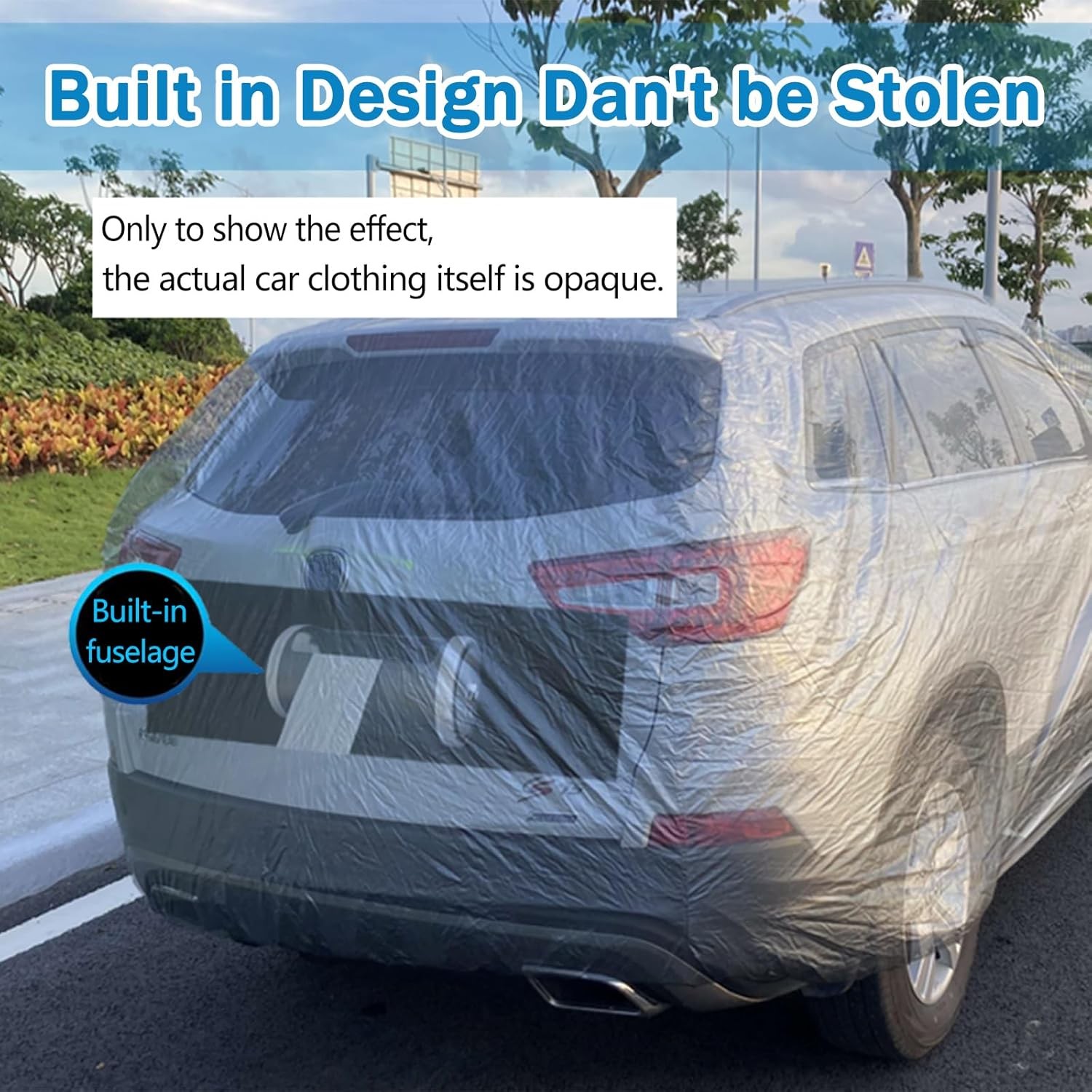 Automatic Car Cover with Remote Control for Sedan length194-204 in,width75 in Re