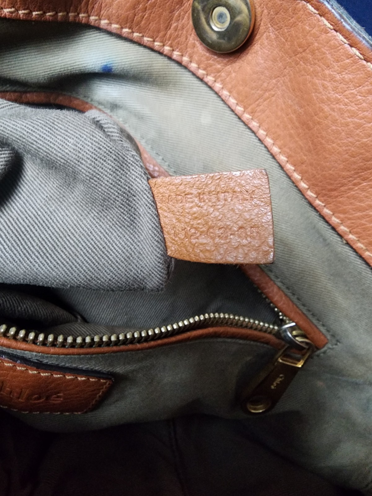 Chloe Marcie HANDBAG-PURSE-BAG -Top handle Large Tan