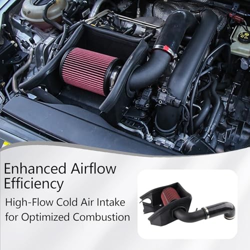 Cold Air Intake Kit with Heat Shield Compatible with VW Golf 7 Jetta Passat