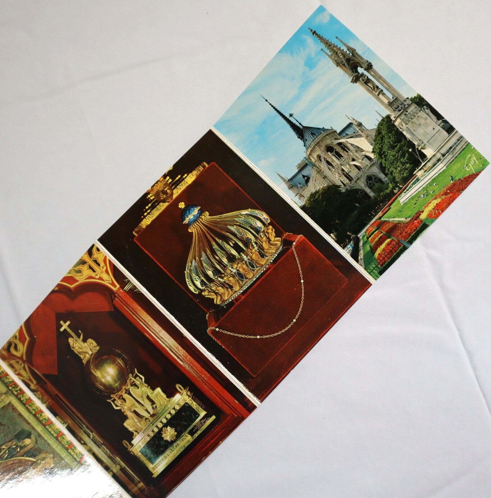 Photochrome Editions Guy Paris France Notre Dame Folder Mini Souvenir Vtg 1960s