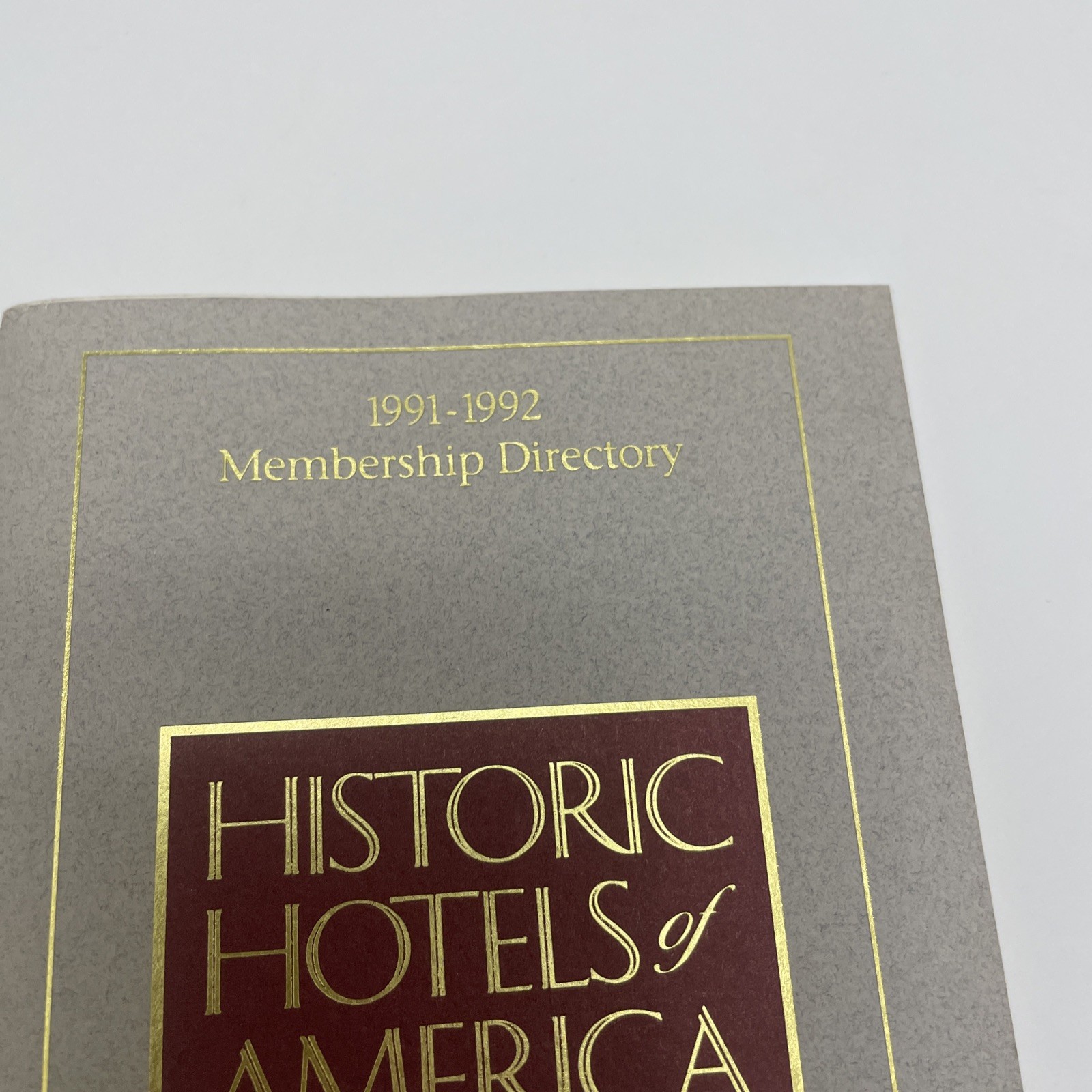 Vintage 1991-1992 Historic Hotels of America Membership Directory, Paperback