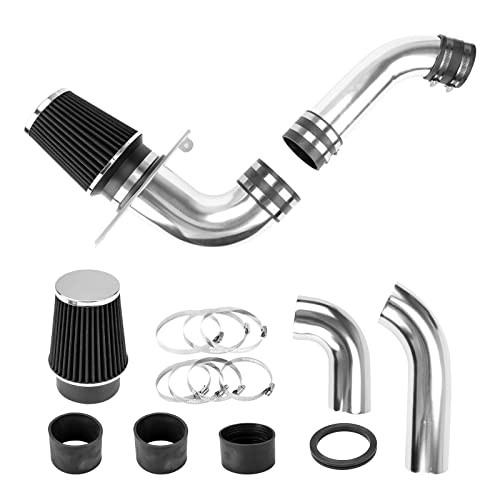 Cold Air Intake Filters System Kits Fit for Mustang 1989-1993 5.0L, Aluminum